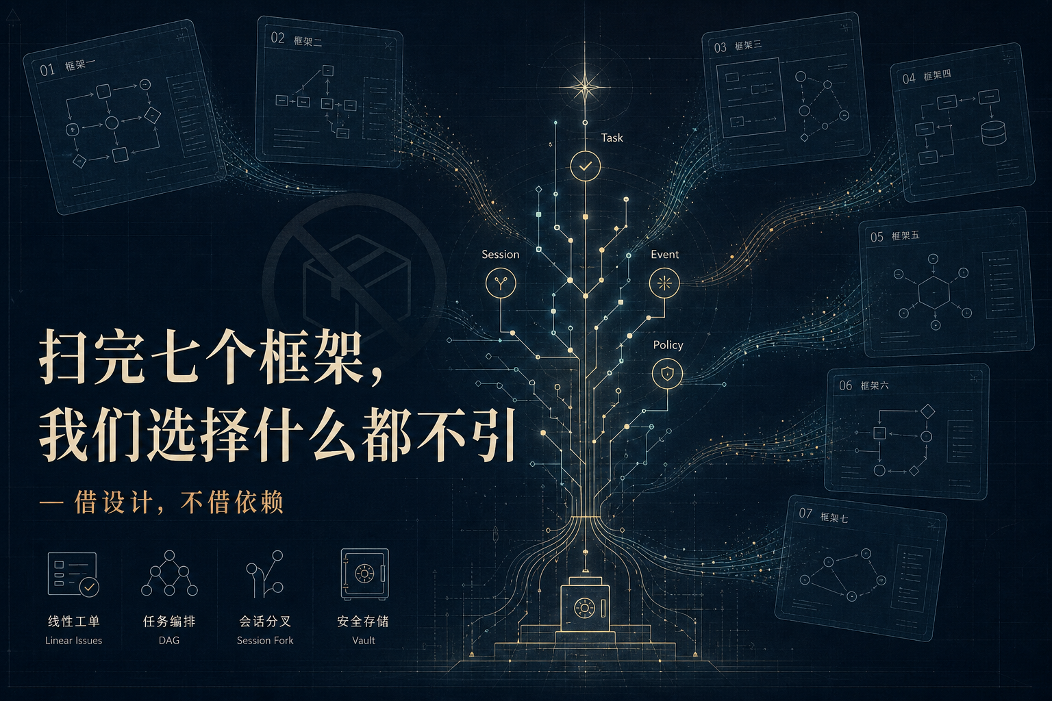 扫完七个框架，我们选择什么都不引 · 封面